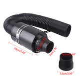 Universal Air Filter Box Carbon Fiber Cold Feed Induction Air Intake System Kit